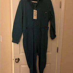 NWT Wildfang Teal Coverall Jumpsuit